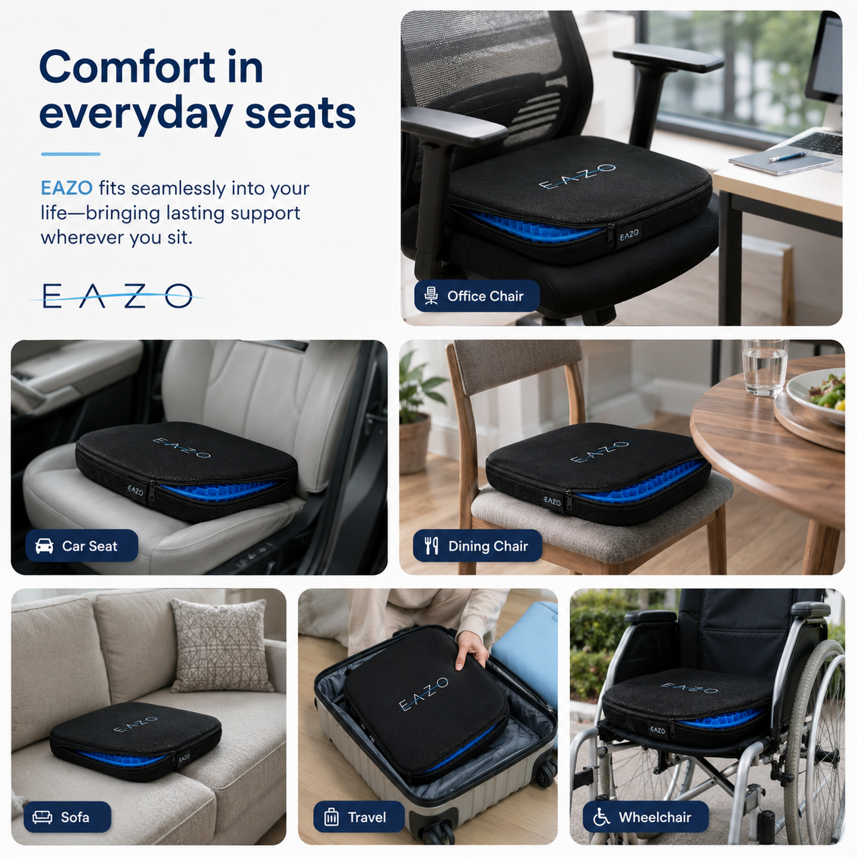 EAZO Air Grid Seat Cushion
