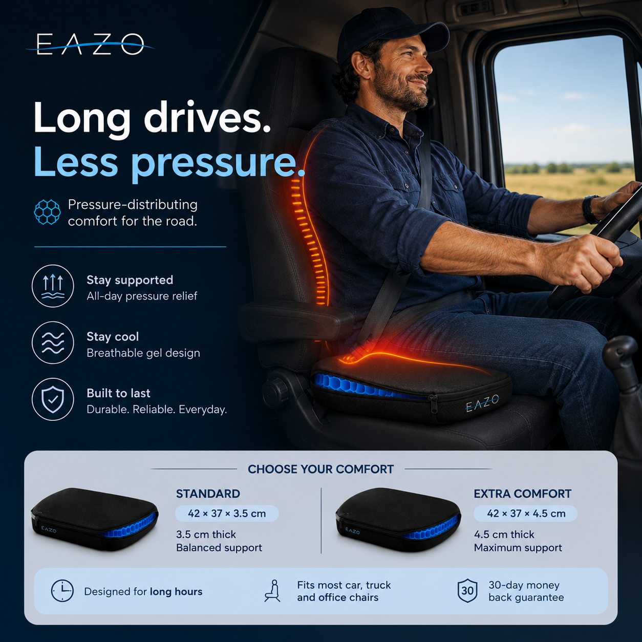 EAZO Air Grid Seat Cushion